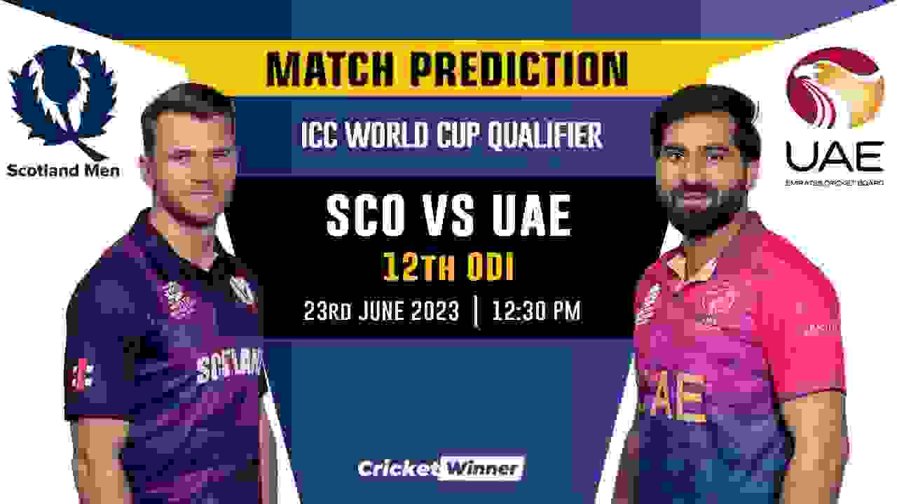 SCOT vs UAE World Cup Qualifier 12th Match Prediction- Who Will Win Today's Match Between Scotland and United Arab Emirates