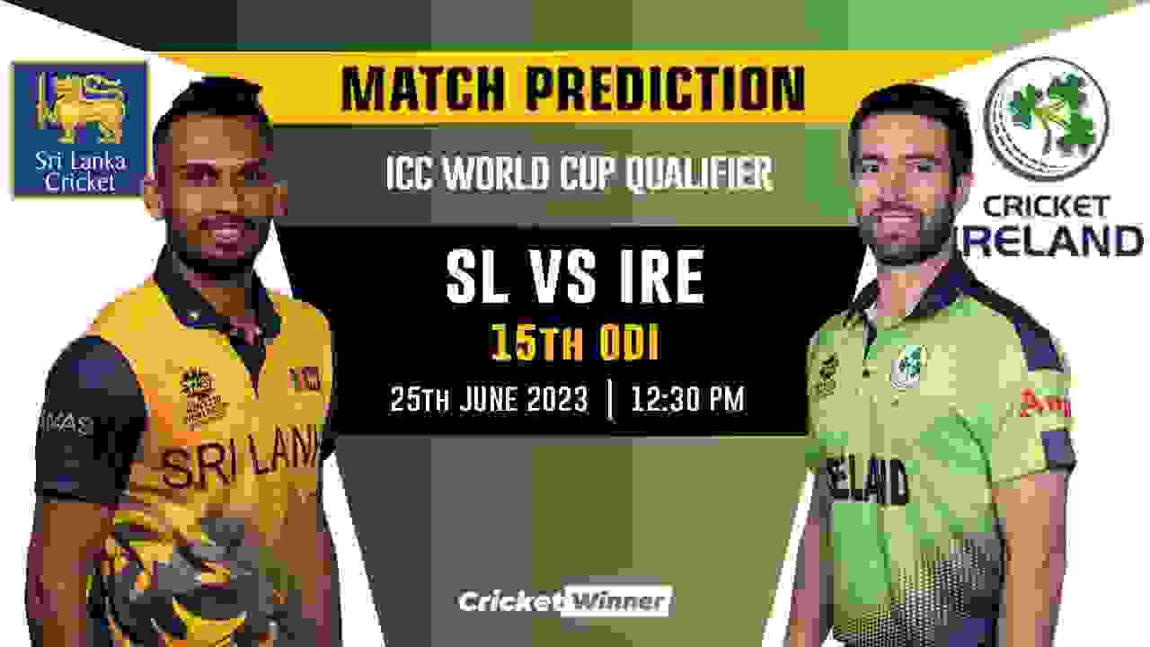 SL vs IRE 15th Match Prediction- Who Will Win Today's Match Between Ireland and Scotland
