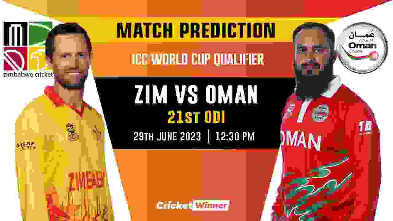 ZIM vs OMA World Cup Qualifier 21st Match Prediction- Who Will Win Today's Match Between Zimbabwe and Oman