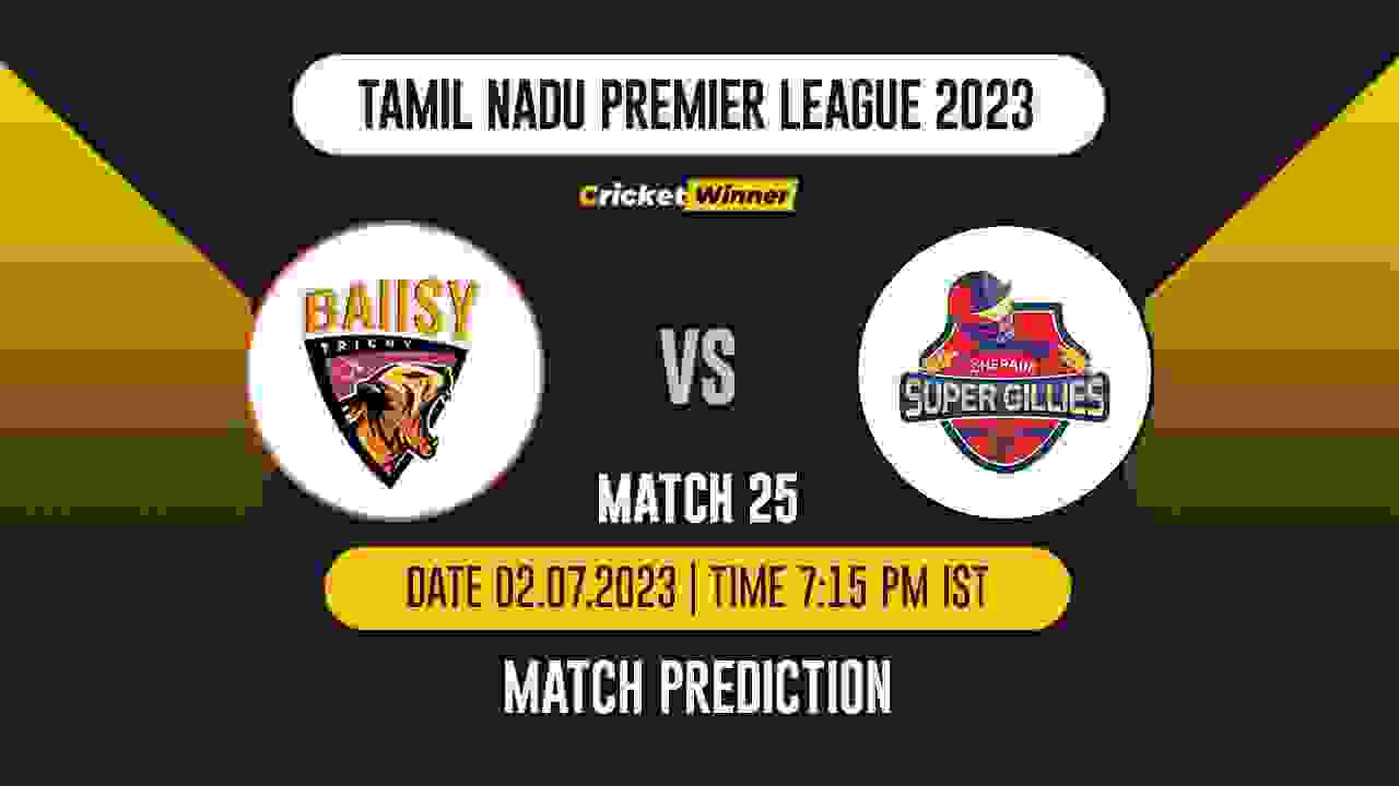 TRIC vs CSG Match Prediction- Who Will Win Today’s IPL Match Between Ba11sy Trichy and Chepauk Super Gillies, TNPL 2023, 25th Match