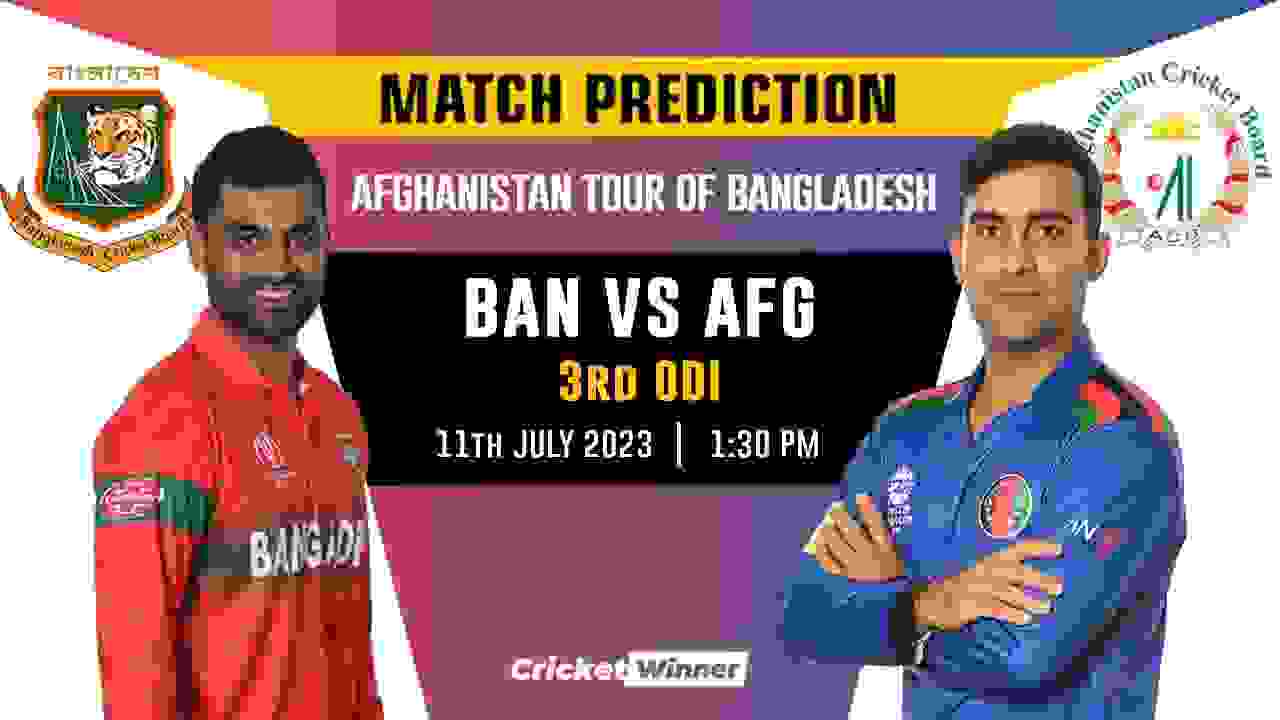 BAN vs AFG 3rd ODI Match Prediction- Who Will Win Today's Match Between Bangladesh and Afghanistan