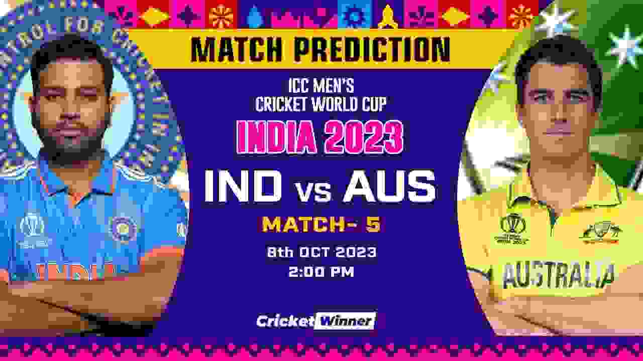 IND vs AUS Match Prediction- Who Will Win Today’s World Cup Match Between India and Australia World Cup, 5th Match