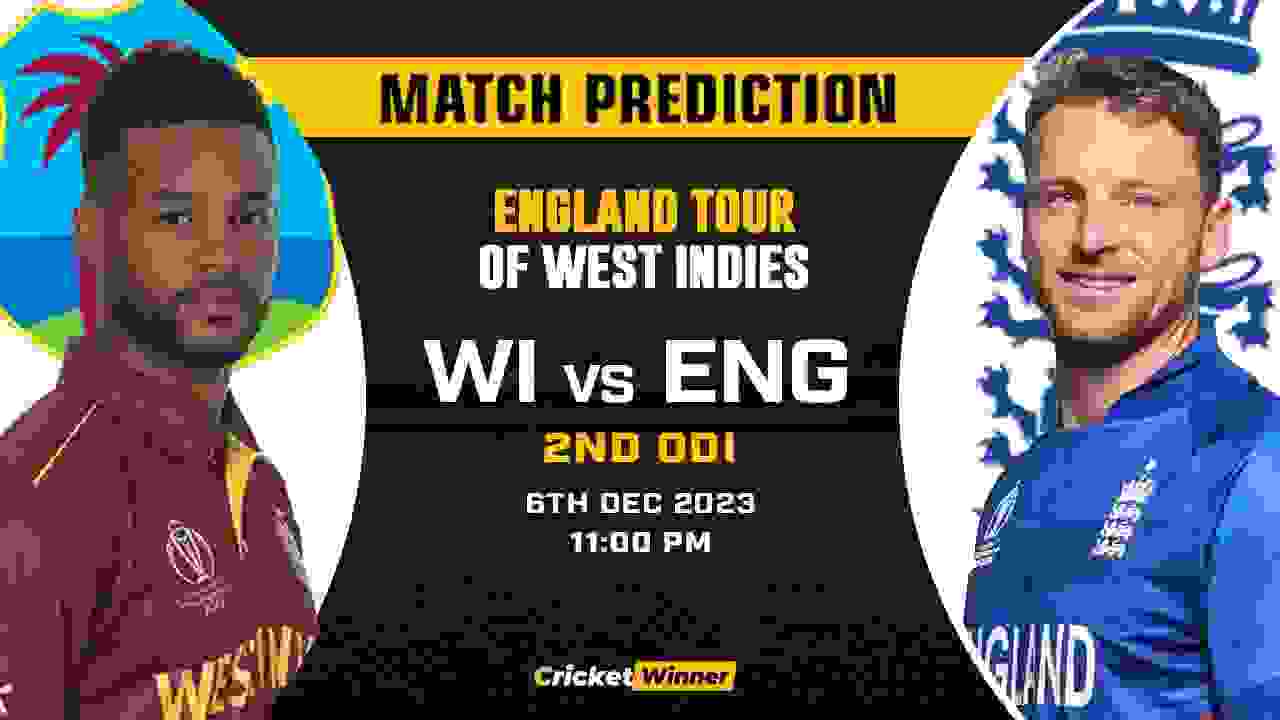 WI vs ENG 2nd ODI Match Prediction- Who Will Win Today's Match Between West Indies and England
