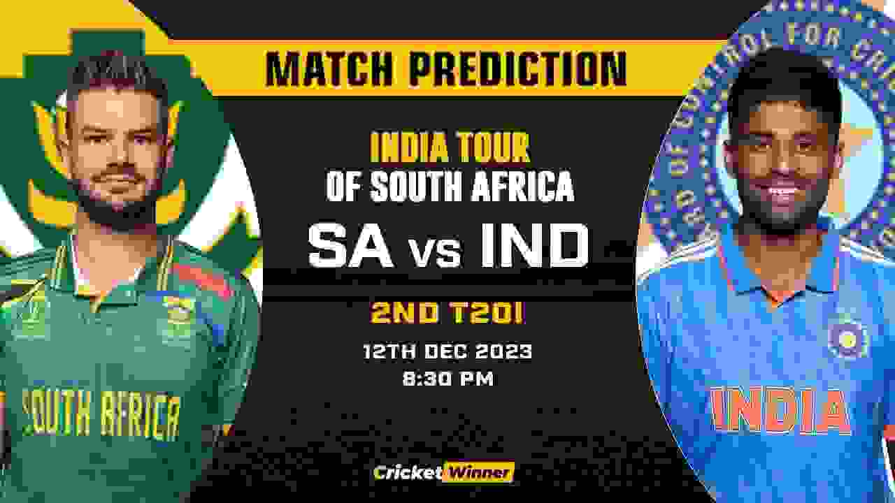 SA vs IND 2nd T20I Match Prediction- Who Will Win Today's Match Between South Africa and India