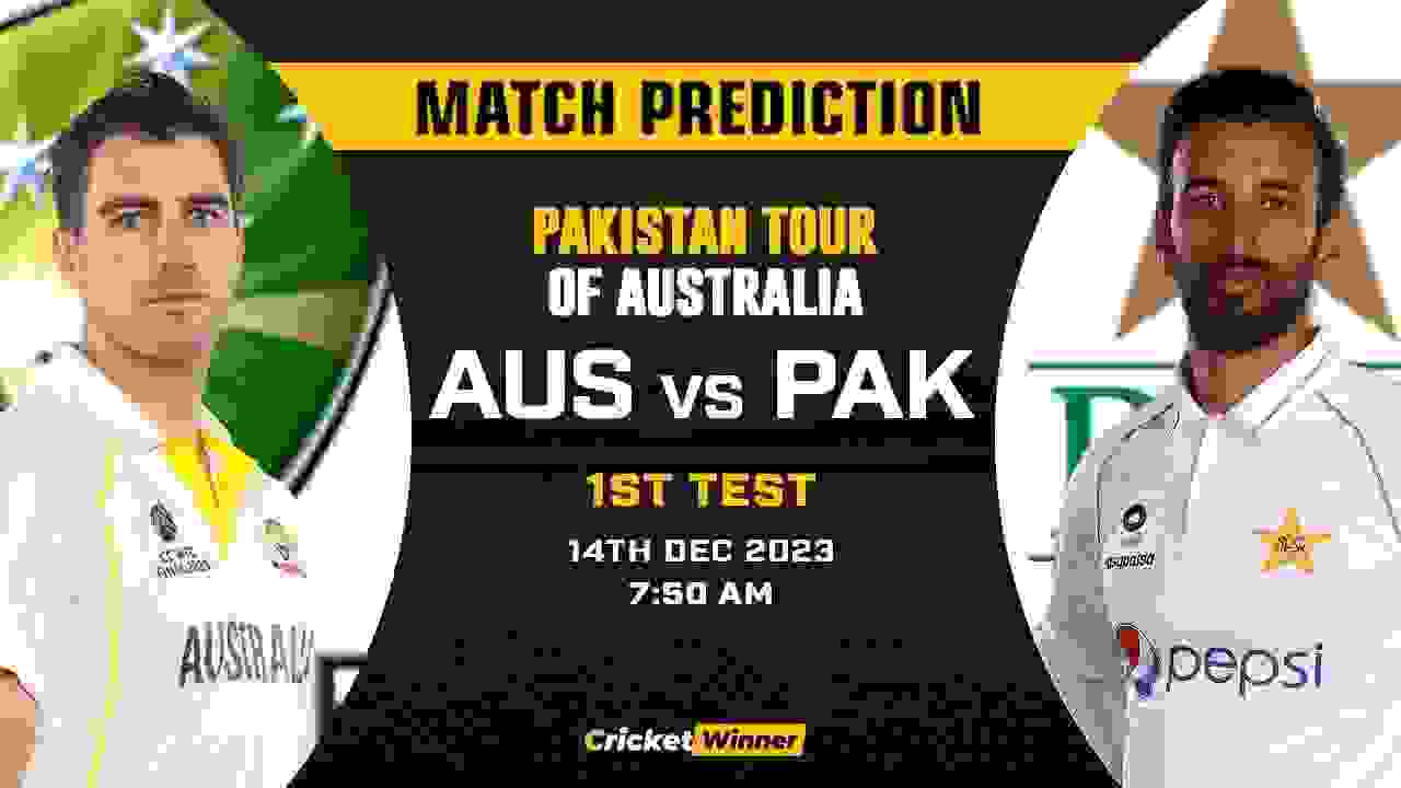 AUS vs PAK 1st Test Match Prediction- Who Will Win Today's Match Between Australia and Pakistan
