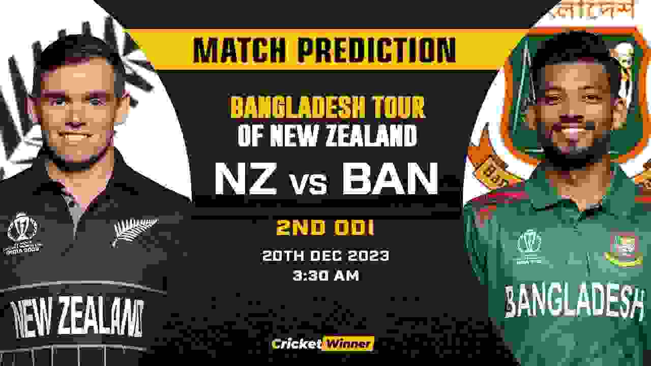 NZ vs BAN 2nd ODI Match Prediction- Who Will Win Today's Match Between New Zealand and Bangladesh