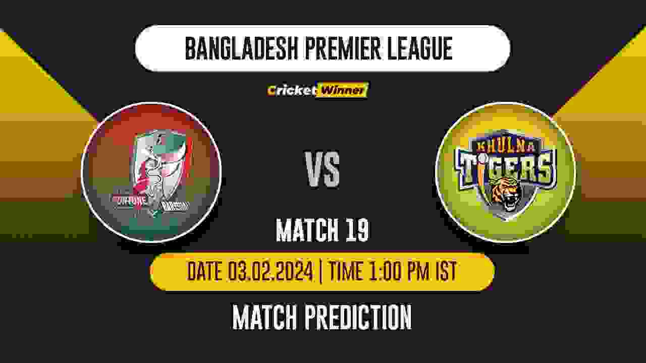FB vs KT Match Prediction- Who Will Win Today’s T20 Match Between Fortune Barishal and Khulna Tigers, BPL, 19th Match