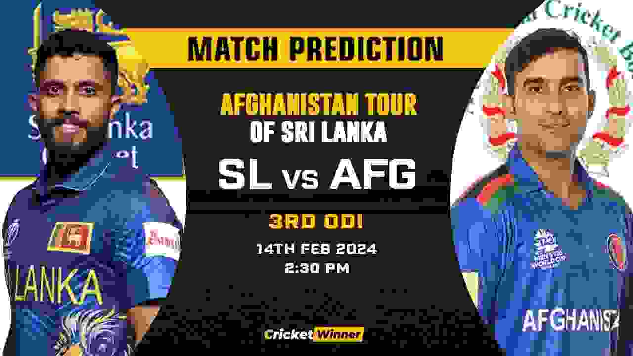 SL vs AFG 3rd ODI Match Prediction- Who Will Win Today's Match Between Sri Lanka and Afghanistan
