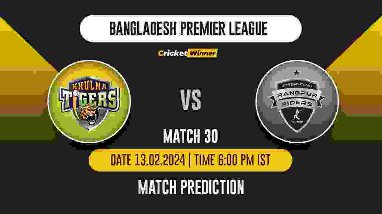 KT vs RR Match Prediction- Who Will Win Today’s T20 Match Between Khulna Tigers and Rangpur Riders, BPL 30th Match