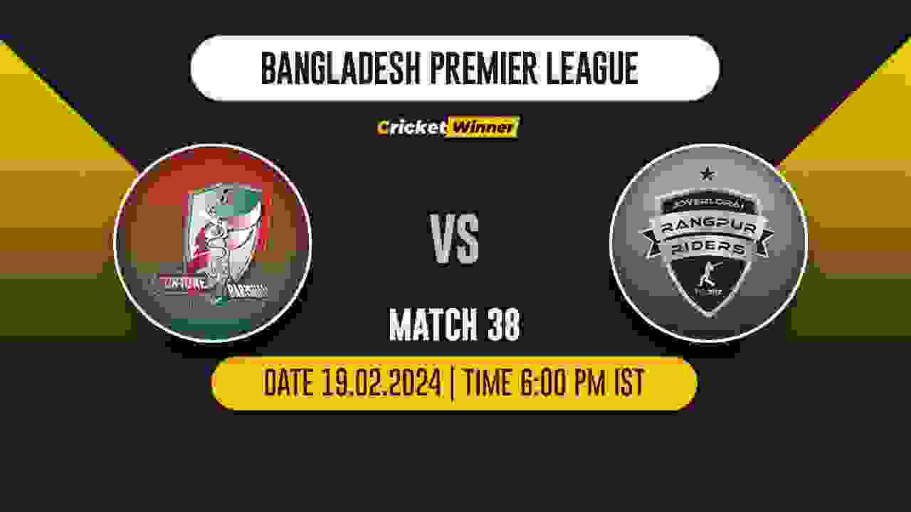 FB vs RR Match Prediction- Who Will Win Today’s T20 Match Between Fortune Barishal and Rangpur Riders, BPL 38th Match