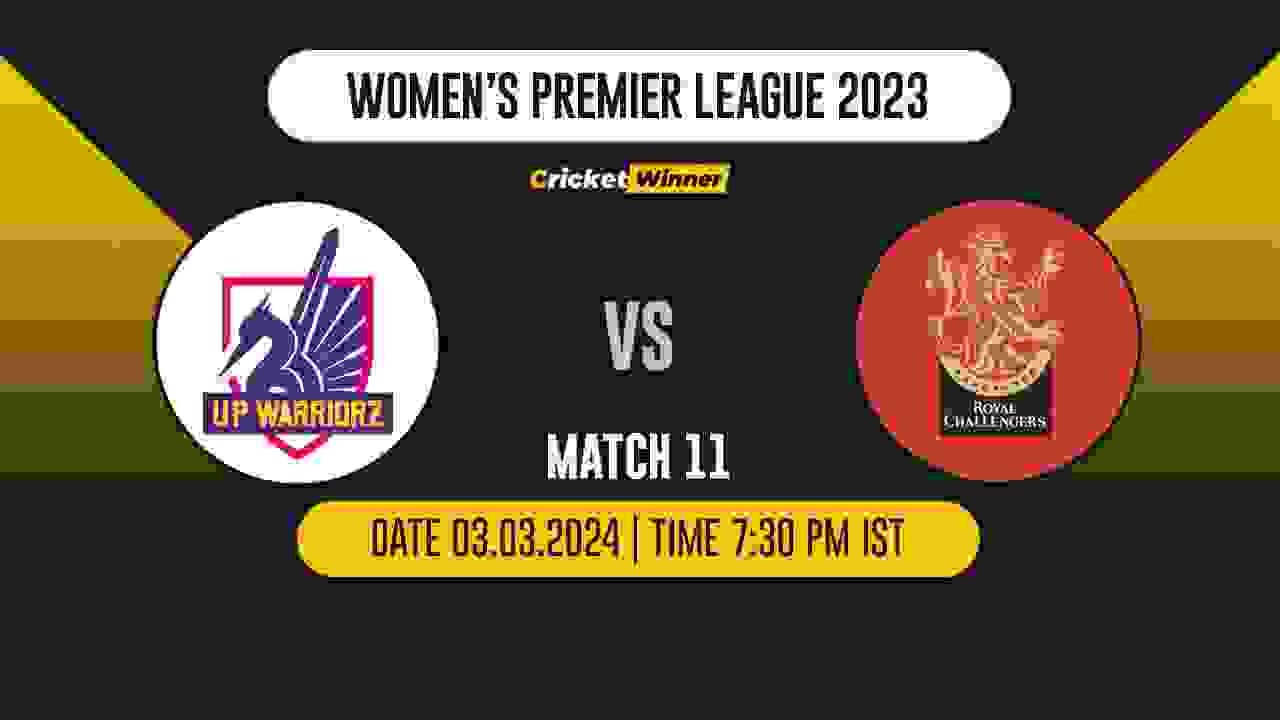 RCB-W vs UPW-W Match Prediction- Who Will Win Today’s T20 Match Between Royal Challengers Bangalore and UP Warriorz, WPL, 11th Match