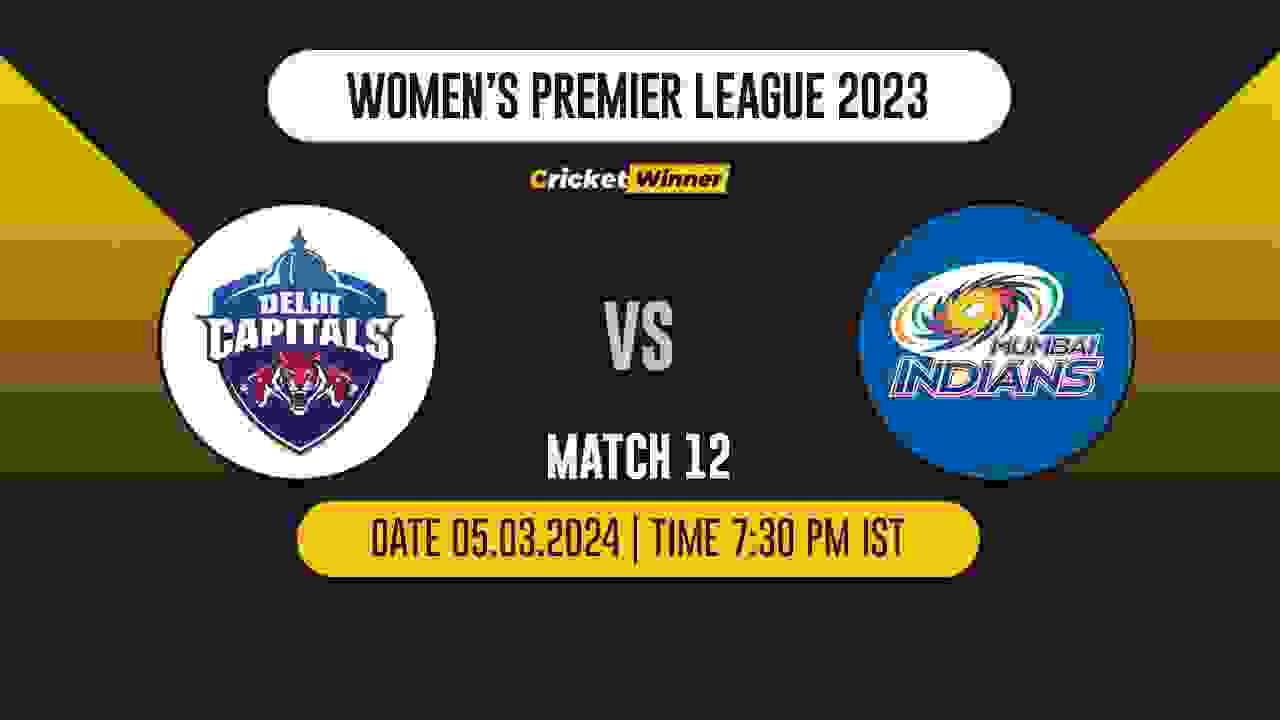 DC-W vs MI-W Match Prediction- Who Will Win Today’s T20 Match Between Delhi Capitals and Mumbai Indians, WPL, 12th Match