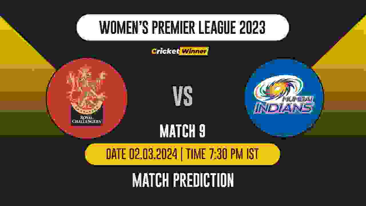 RCB-W vs MI-W Match Prediction- Who Will Win Today’s T20 Match Between Royal Challengers Bangalore and Mumbai Indians, WPL, 9th Match