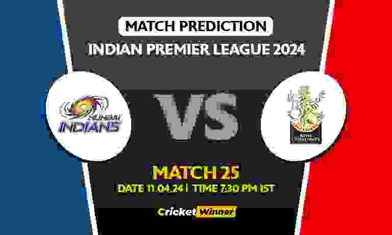 IPL 2024: 25th Match, MI vs RCB Today Match Prediction - Who will win today's IPL match Between Mumbai Indians and Royal Challengers Bengaluru