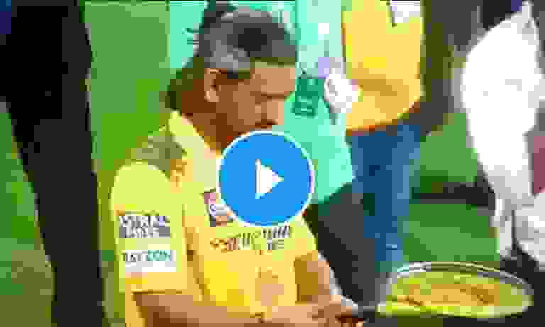 Dhoni special for fans at Chepauk after beating Rajasthan