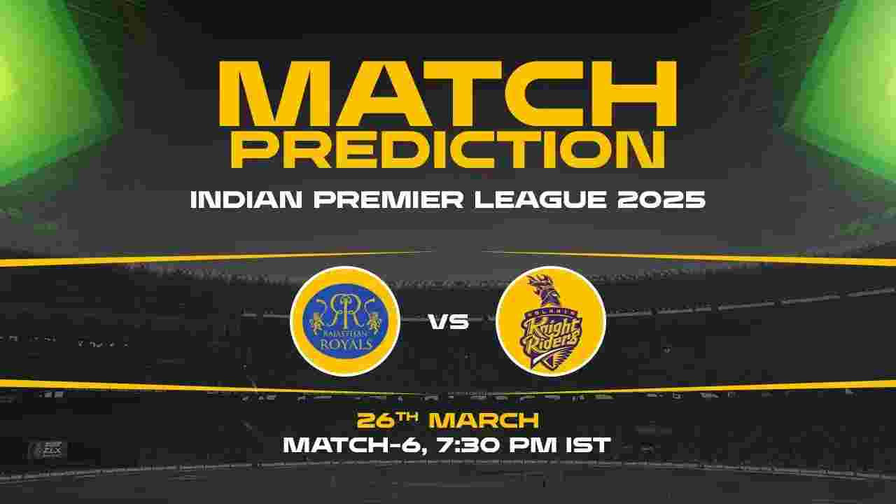 RR vs KKR Today Match Prediction – Who Will Win? 