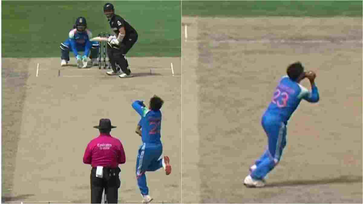 Kane Williamson’s crucial wicket as he falls to Kuldeep Yadav