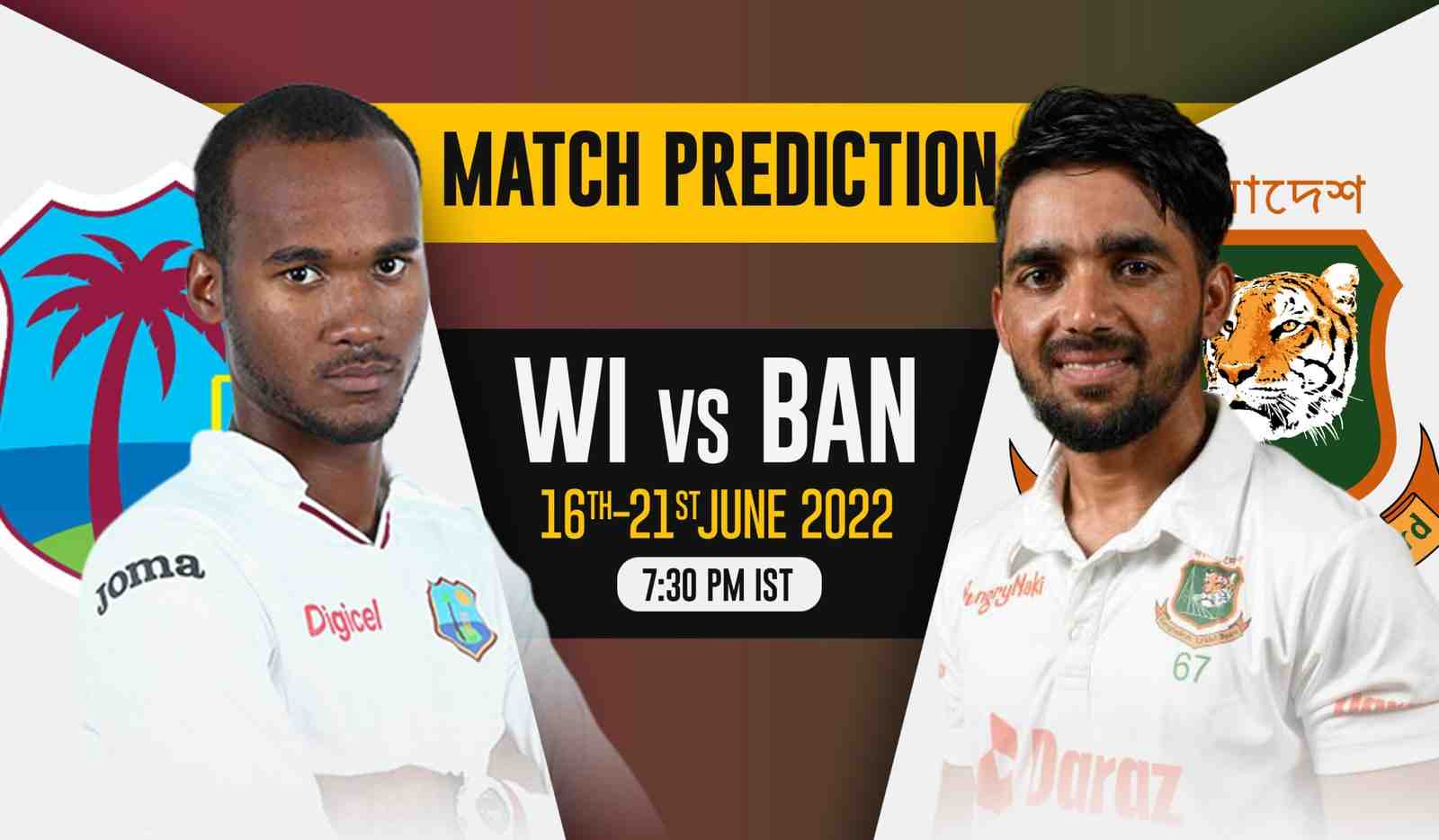 West Indies vs Bangladesh 1st Test Match Prediction - Cricket Winner