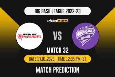 BBL 2022: Match 32, REN vs HUR Match Prediction- Who Will Win Today's BBL Match Between Melbourne Renegades and Hobart Hurricanes?