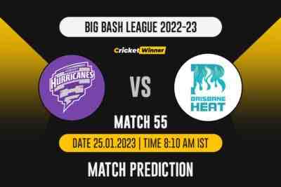 BBL 2022: Match 55, HUR vs HEA Match Prediction- Who Will Win Today's BBL Match Between Hobart Hurricanes vs Brisbane Heat?