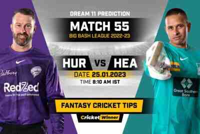 HUR vs HEA Dream11 Prediction, Fantasy Cricket Tips, Probable Playing 11, Pitch report & injury Updates