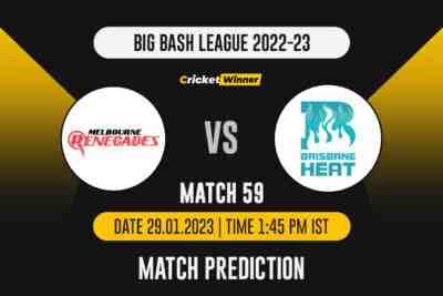 BBL 2022: Knockout, REN vs HEA Match Prediction- Who Will Win Today's BBL Match Between Melbourne Renegades and Brisbane Heat? - Cricket Winner