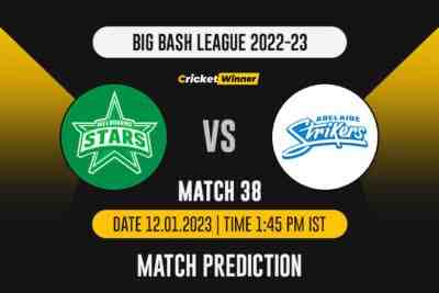 BBL 2022: Match 38, STA vs STR Match Prediction- Who Will Win Today's BBL Match Between Melbourne Stars and Adelaide Strikers?