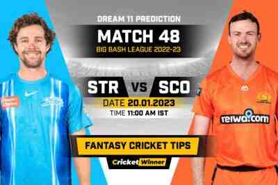 STR vs SCO Dream11 Prediction, Fantasy Cricket Tips, Probable Playing 11, Pitch report & injury Updates