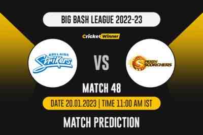 BBL 2022: Match 48 STR vs SCO Match Prediction- Who Will Win Today's BBL Match Between Adelaide Strikers and Perth Scorchers?