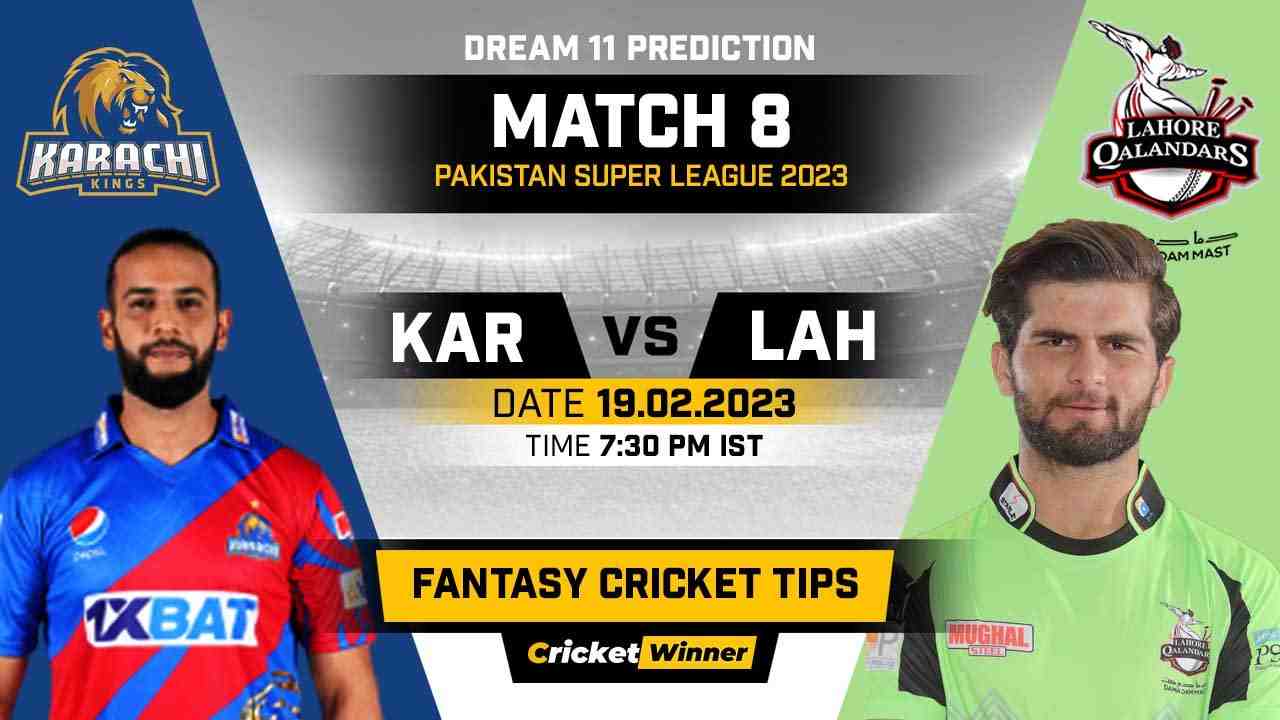 KAR vs LAH Dream11 Prediction, Fantasy Cricket Tips, Probable Playing XI, Pitch Report &amp; Injury Updates For 7th Match - Cricket Winner