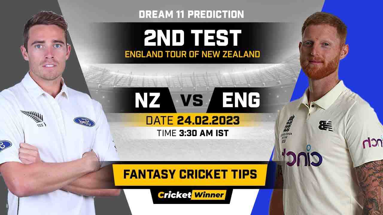 NZ vs ENG Dream11 Prediction, Fantasy Cricket Tips, Probable Playing XI, Pitch Report & Injury Updates For 2nd Test