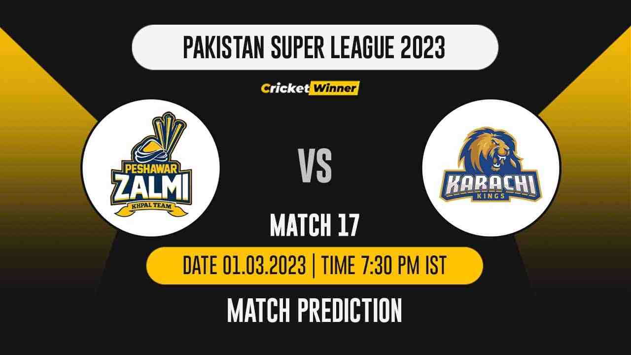 PSL 2023, 17th Match PES vs KAR Match Prediction- Who Will Win Today's PSL Match Between Karachi Kings and Multan Sultans? - Cricket Winner