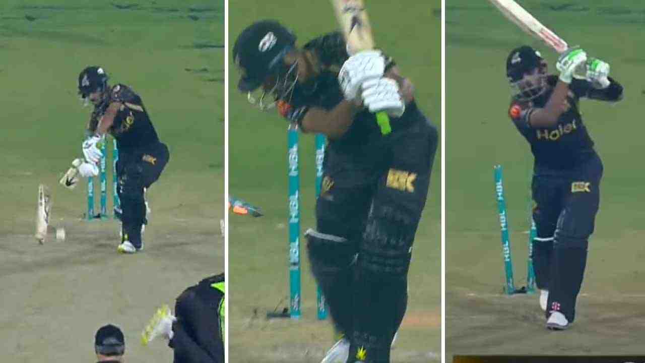 PSL 2023: Shaheen Afridi destroys Mohammad Haris' bat before sending stumps flying - WATCH VIDEO - Cricket Winner