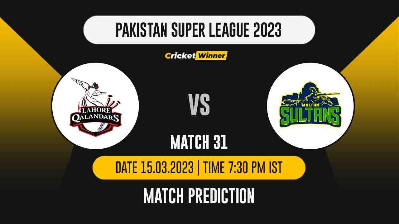 PSL 2023: Qualifier LAH vs MUL Match Prediction- Who Will Win Today's PSL Match Between Lahore Qalandars vs Multan Sultans?