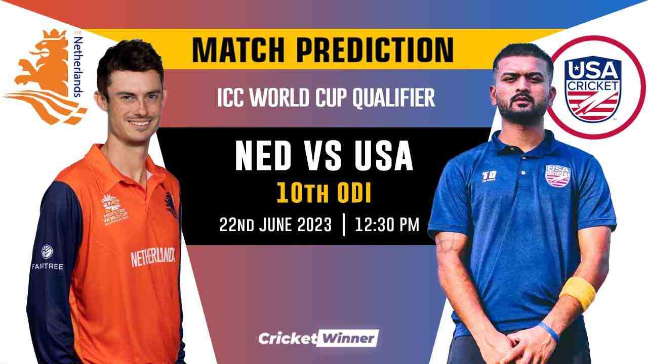 NED vs USA World Cup Qualifier 10th Match Prediction- Who Will Win Today's Match Between Zimbabwe and Netherlands - Cricket Winner