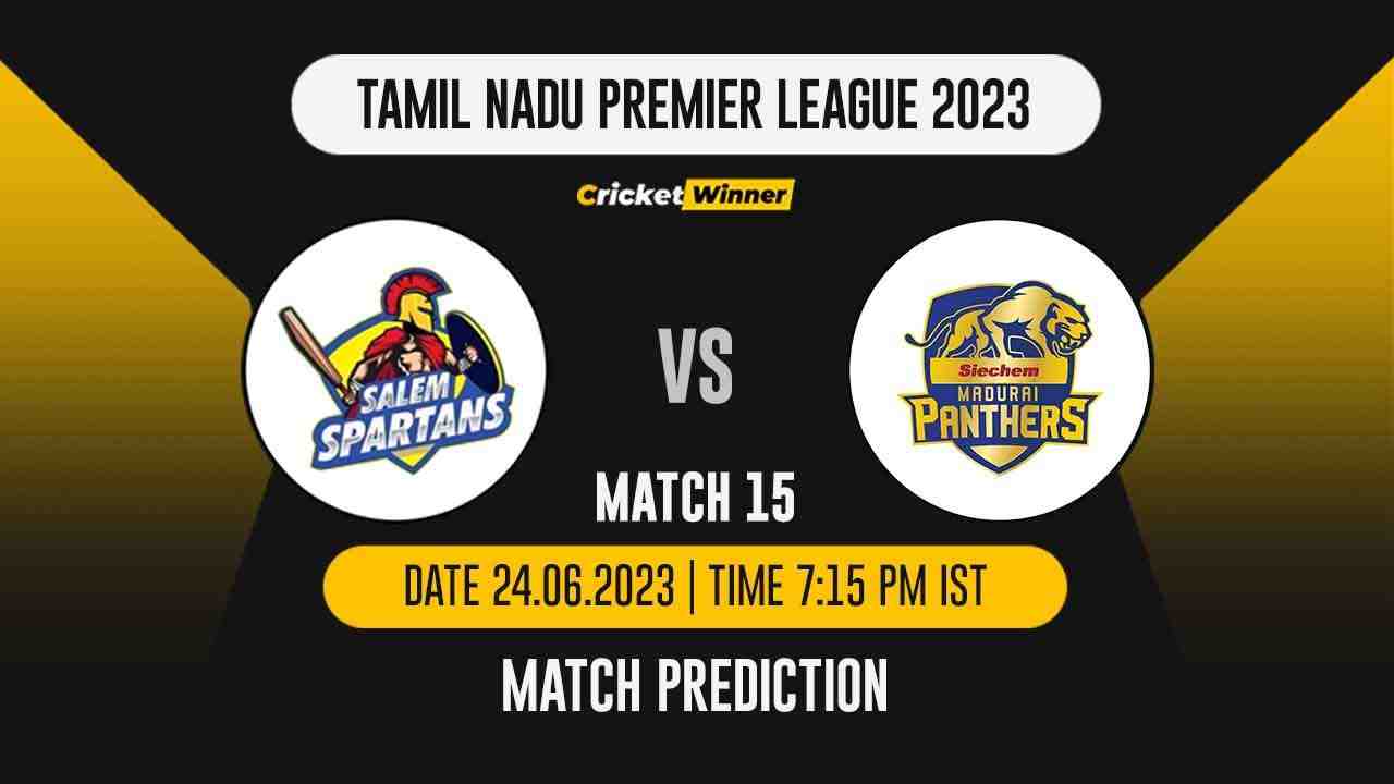 SS vs SMP Match Prediction- Who Will Win Today’s IPL Match Between Salem Spartans vs Siecham Madurai Panthers, TNPL 2023, 15th Match