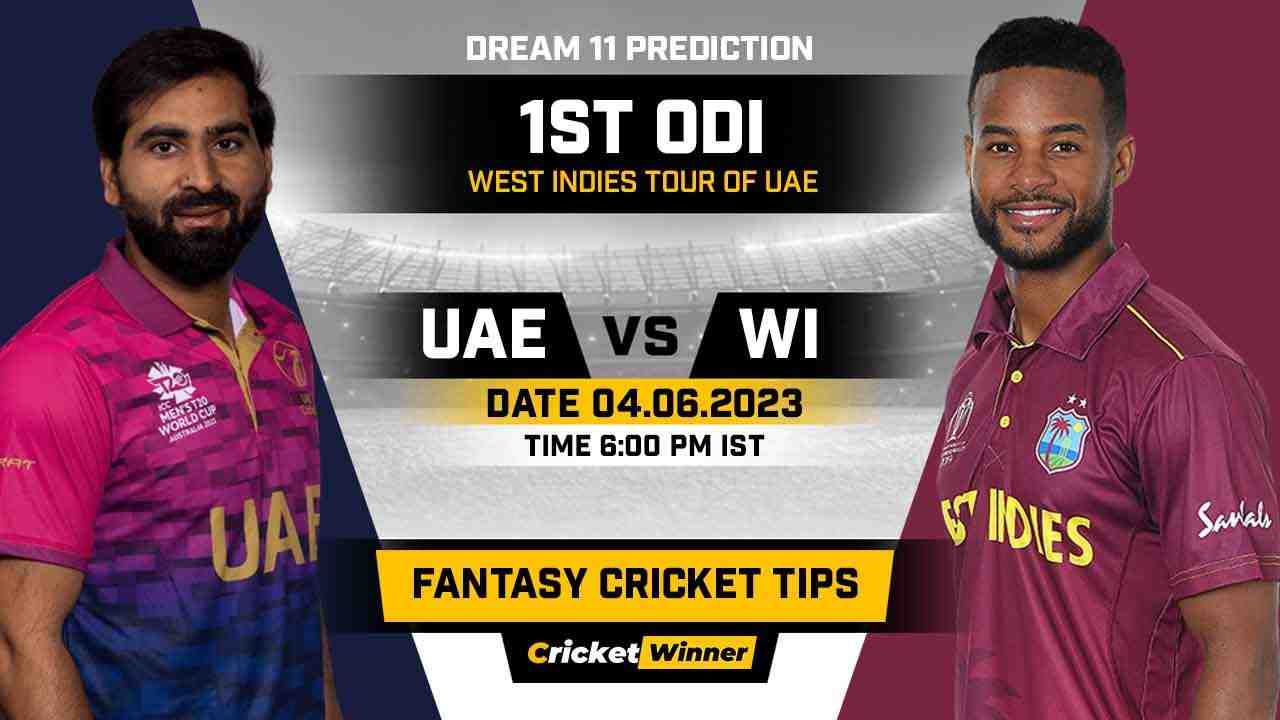 UAE vs WI Dream11 Prediction, Fantasy Cricket Tips, Probable Playing XI, Pitch Report & Injury Updates For 1st ODI