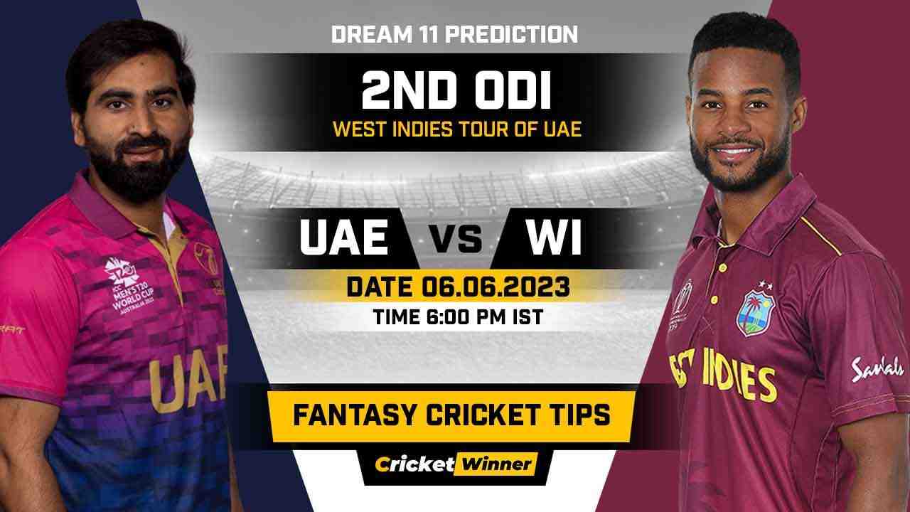 UAE vs WI Dream11 Prediction, Fantasy Cricket Tips, Probable Playing XI, Pitch Report & Injury Updates For 2nd ODI