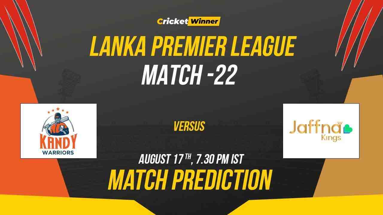 BLK vs JK Match Prediction- Who Will Win Today’s LPL Match Between B-Love Kandy and Jaffna Kings, LPL 2023, Eliminator - Cricket Winner