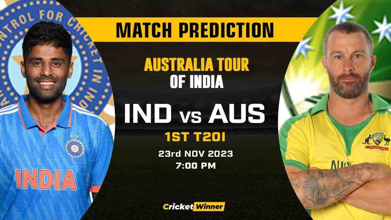 IND vs AUS 1st T20I Match Prediction- Who Will Win Today's Match Between India and Australia