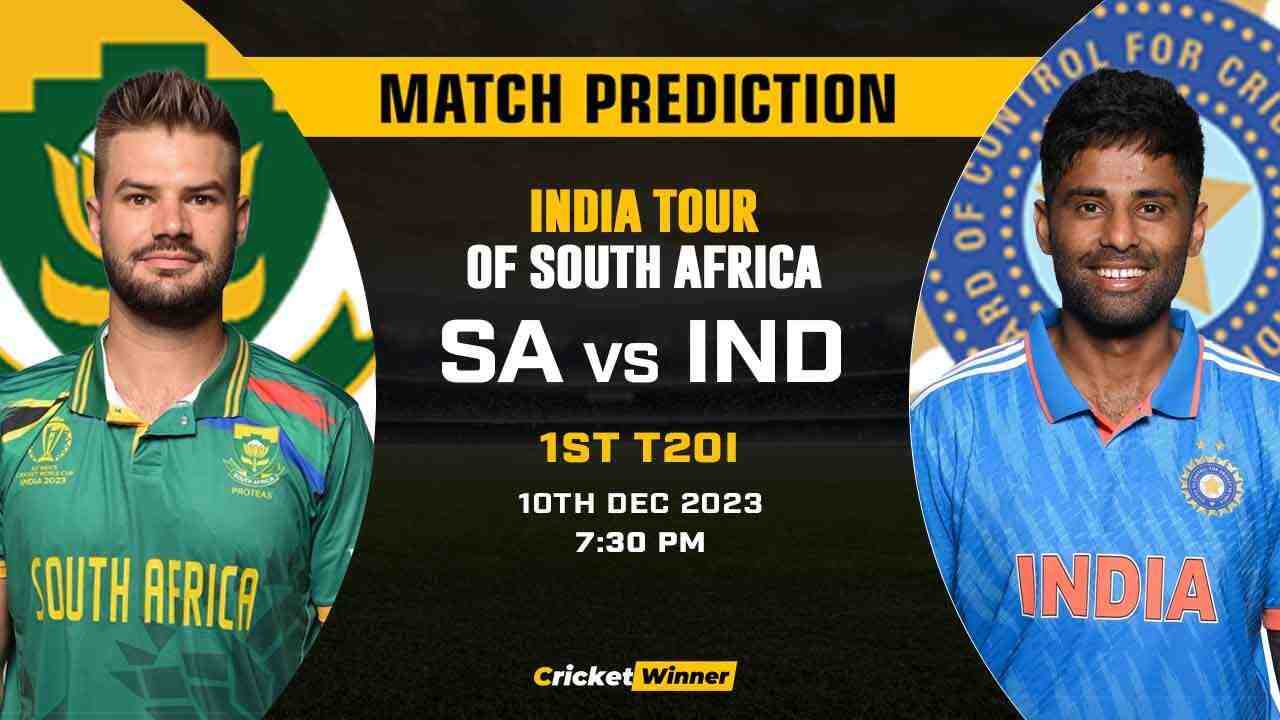 SA vs IND 1st T20I Match Prediction- Who Will Win Today's Match Between South Africa and India - Cricket Winner