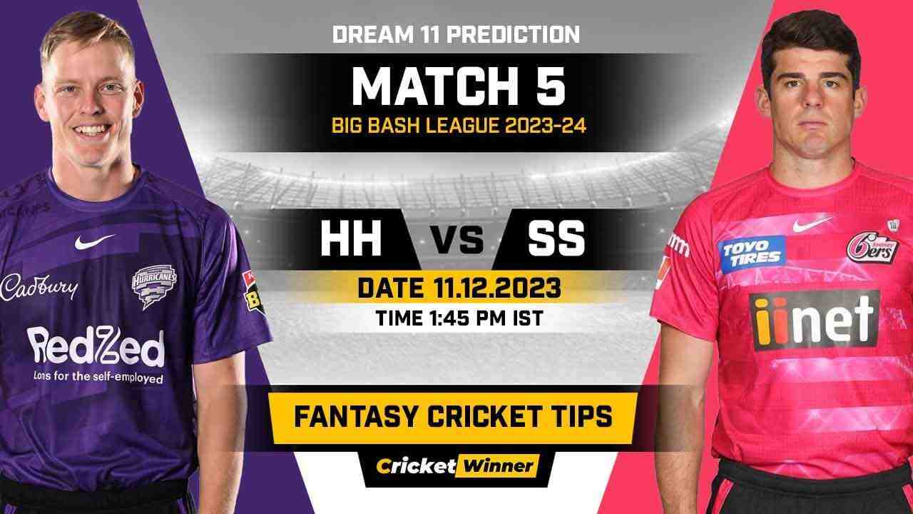 SIX vs HUR Dream11 Prediction, Fantasy Cricket Tips, Probable Playing XI, Pitch Report & Injury Updates For 5th Match - Cricket Winner