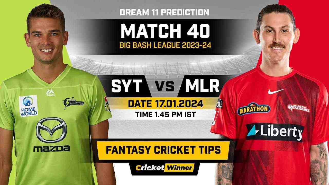 REN vs THU Dream11 Prediction, Fantasy Cricket Tips, Probable Playing XI, Pitch Report & Injury Updates For 40th Match - Cricket Winner