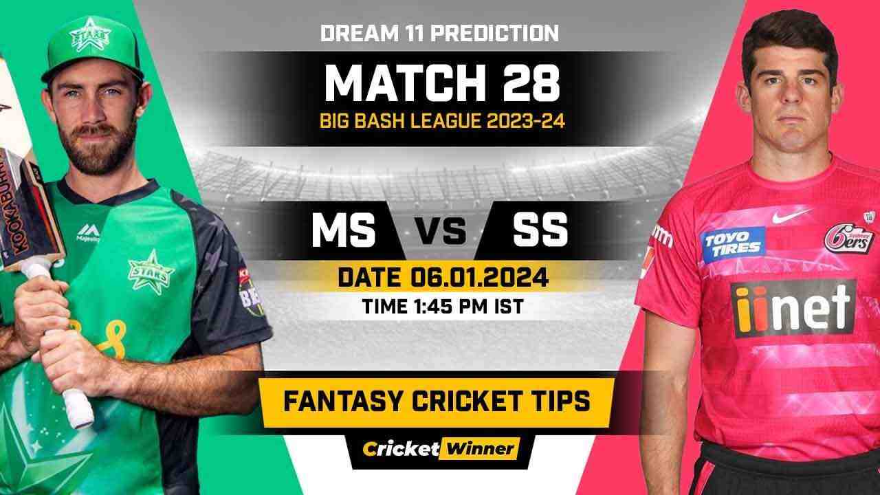 SIX vs STA Dream11 Prediction, Fantasy Cricket Tips, Probable Playing XI, Pitch Report & Injury Updates For 28th Match - Cricket Winner