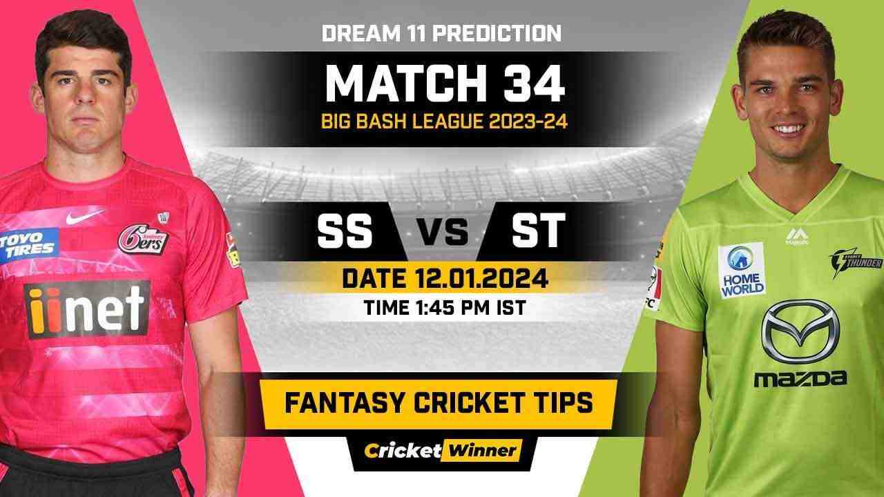 THU vs SIX Dream11 Prediction, Fantasy Cricket Tips, Probable Playing XI, Pitch Report & Injury Updates For 34th Match - Cricket Winner