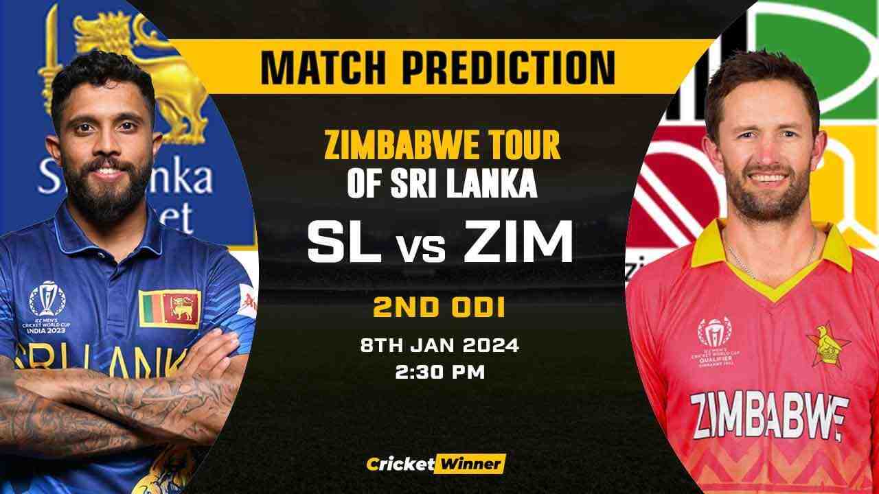 SL vs ZIM 2nd T20I Match Prediction- Who Will Win Today's Match Between Sri Lanka and Zimbabwe - Cricket Winner