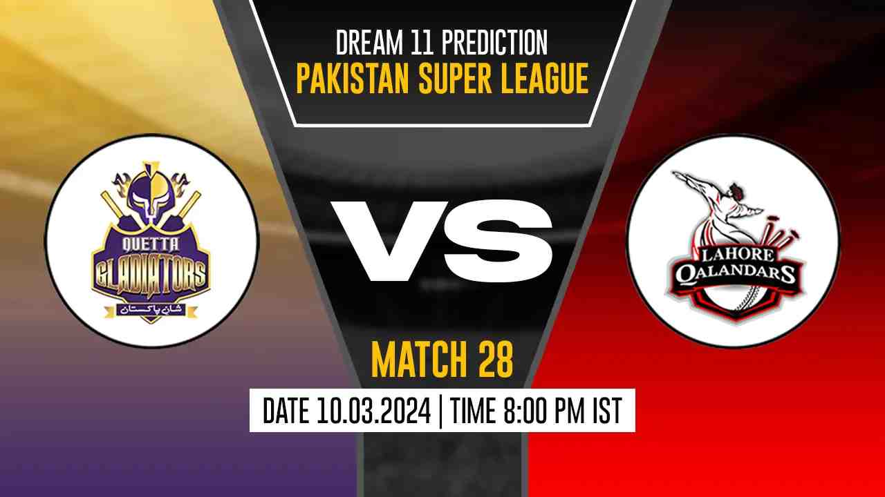 QUE vs LAH Dream11 Prediction, Fantasy Cricket Tips, Probable Playing XI, Pitch Report & Injury Updates For 28th Match