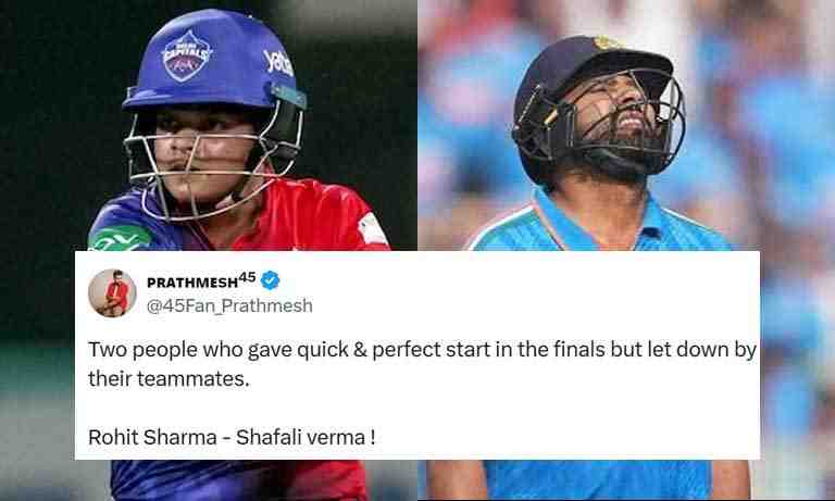 Netizens find similarity between Rohit Sharma and Shafali Verma after WPL 2024! Here's why - Cricket Winner