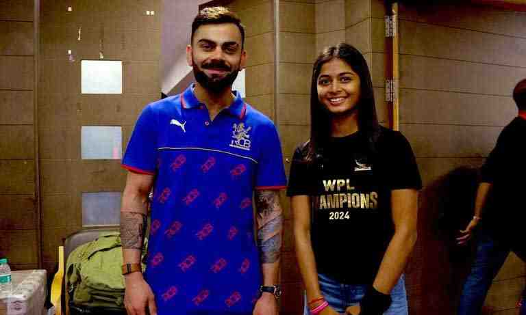 "...last night, had the moment of my life" Shreyanka shares experience of meeting Virat Kohli - Cricket Winner