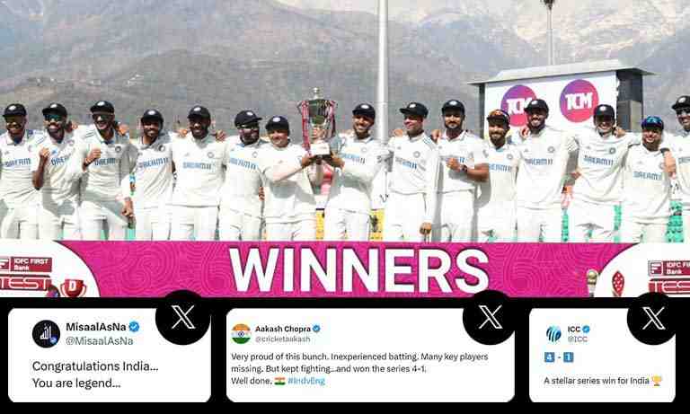 Fans share their joy on twitter as India beat England - Cricket Winner